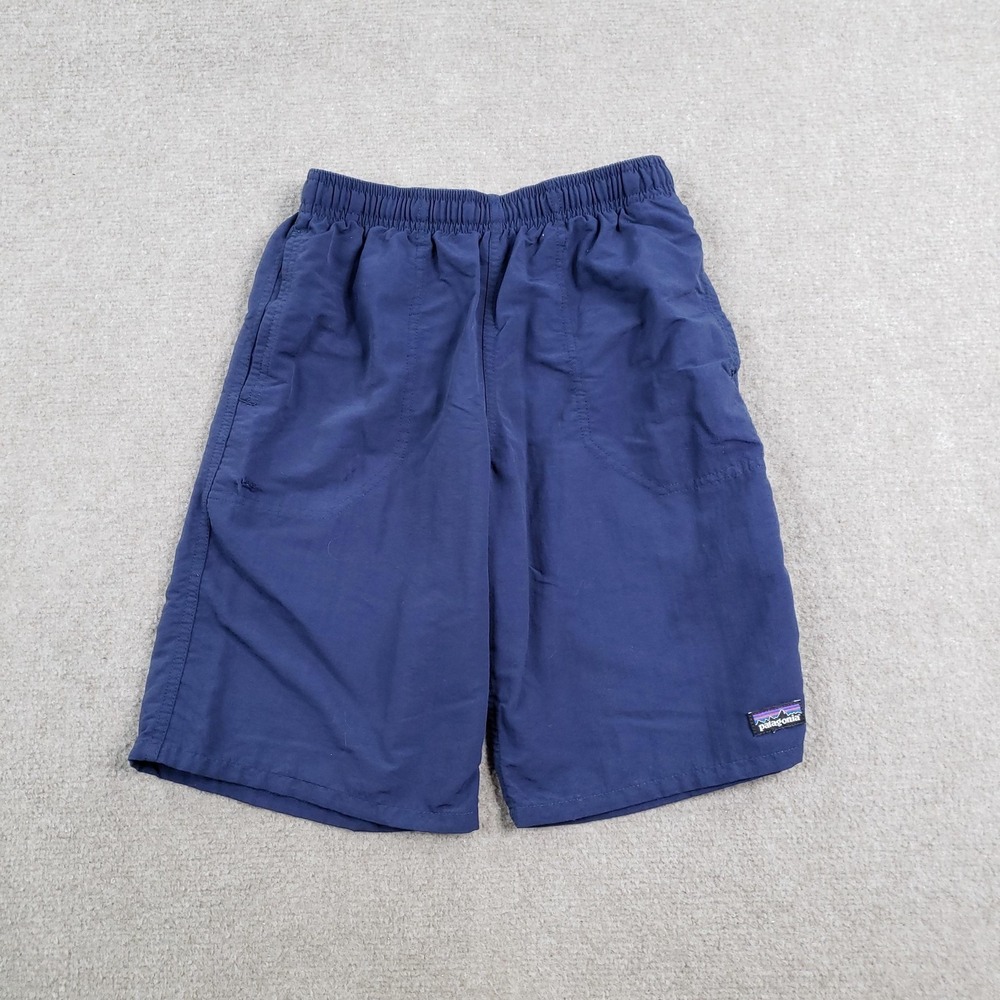 Patagonia Swim Shorts Boys Large Blue 9in Inseam Trunks Beach Casual ZZ